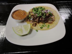 A lengua taco at Chilakiles.