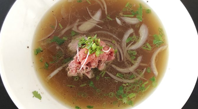 A fine rendition of traditional beef pho at Eatz Vietnamese.