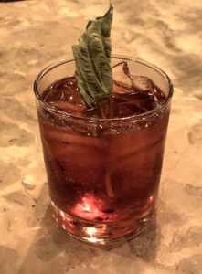 Ostra’s Wild Thornberrys cocktail adds a pleasing touch of blackberry to a negroni.