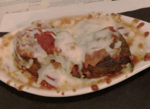 The meatballs and mozzarella appetizer at Amici.