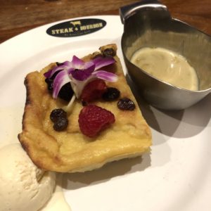 Bourbon bread pudding at Steak & Bourbon.