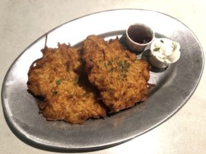 Potato pancakes at The Hall on Washington.