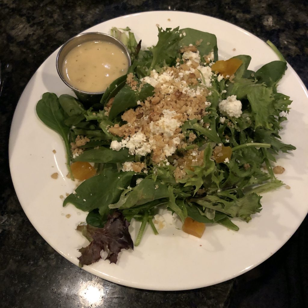 The seasonal salad at Mesh adds autumnal touches to perfectly prepared field greens.