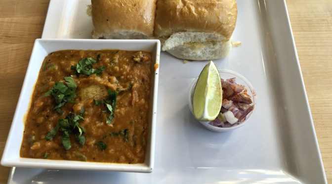 Bhaji Pav, a spicy vegetable puree with toasted rolls, is a Mumbai favorite and a standard at Honest's properties across India and the U.S.