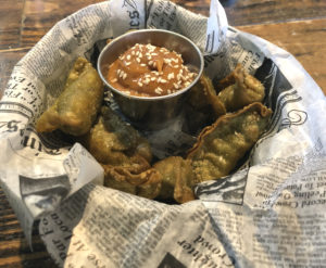 The gyoza at Diamonds are deep-fried, crunchy and delicious.