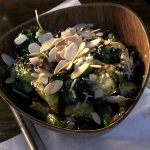 Sliced almonds add flavor and crunch to Agave & Rye's crispy brussels sprouts.