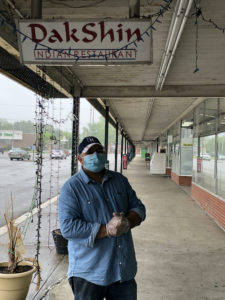 Dakshin's owner Sanjay Taxak greets everyone with a free lunch and a friendly smile.