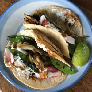 Red Hog's meatless frondosa mushroom and charred snow-pea tacos were a culinary wowza.