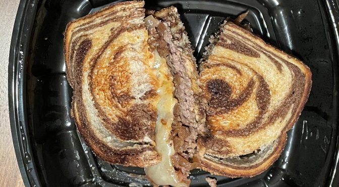 Hillcrest Tavern's patty melt was outstanding. It even maintained a little pink at the center after the drive home.