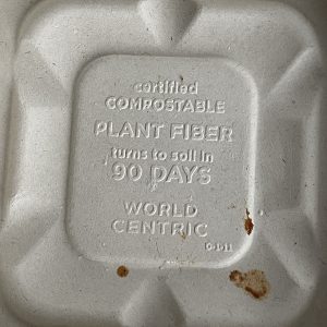 Sustainability is key at V-Grits, right down to such basics as compostable takeout boxes.
