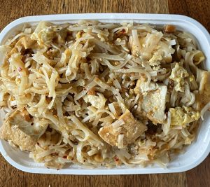 Pad Thai is the national dish of Thailand, and every cook makes it just a little different. The proportions of ingredients in Simply Thai's version are a bit different, but it passes the taste test.