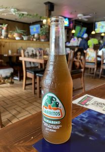 A tart-sweet tamarind-flavor Jarritos Mexican soft drink is my taqueria beverage of choice when I'm not having a cerveza, er, beer.