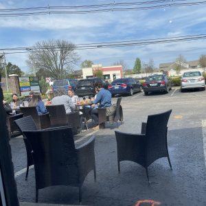 Outdoor dining like that pictured at Límon Y Sal this summer remains popular both for atmosphere and Covid protection, but colder weather will pose a challenge.