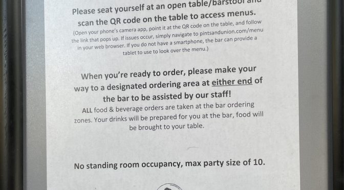 Pints & Union in New Albany kept its strict safety standards in place even when vaccinations made the Covid situation look a little better.