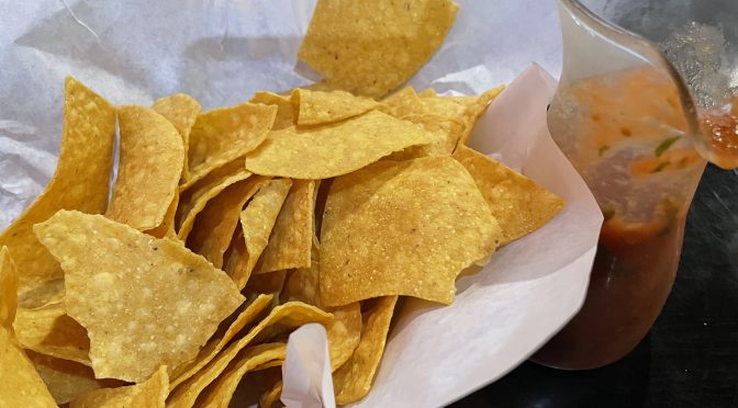 It's hard not to fill up on the chips and salsa that you get at Mexican restaurants like these from La Cocina de Mamá. Be careful not to fill up before your dinner comes, though!