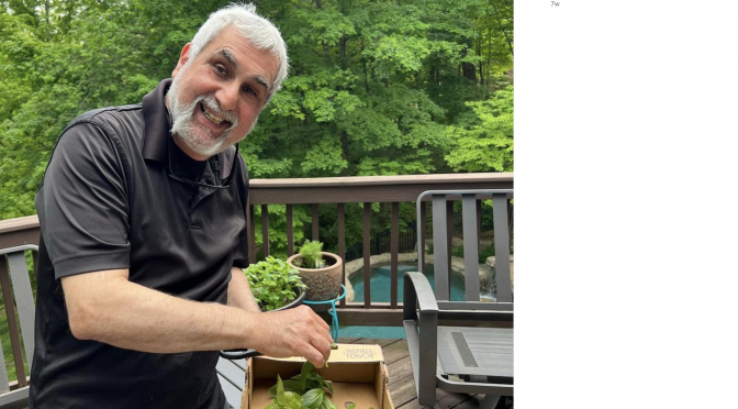 Anoosh Bistro uses its Instagram presence actively to share menu specials and establish its personality. In this post, host Anoosh Shariat preps fresh basil while inviting guests for dinner.