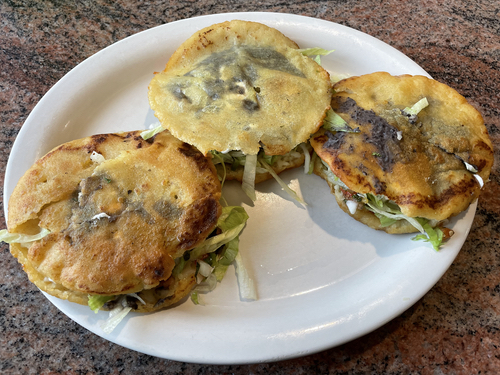 What's a gordita? These fat cornmeal disks stuffed with goodies and fried crisp are called "little fat ones" for a reason. They will fill you up. 