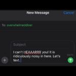 What kind of noise annoys a diner?